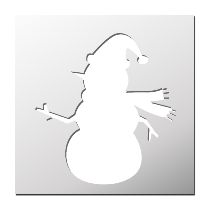 Pochoir Bonhomme de neige