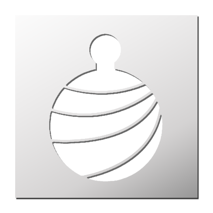 Pochoir Boule de Noël