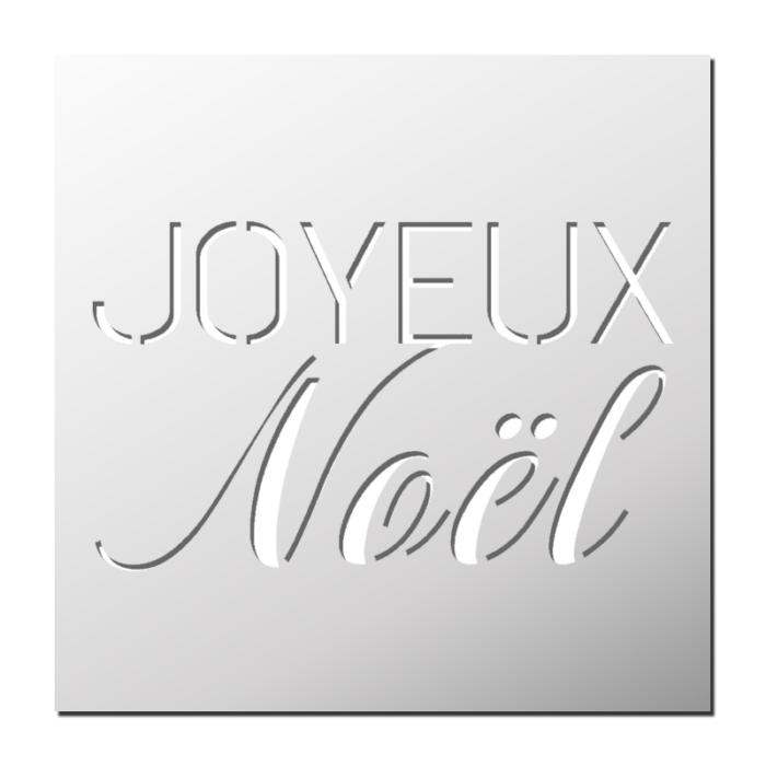 Pochoir Joyeux Noël
