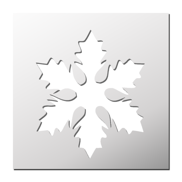 Pochoir Flocon de neige