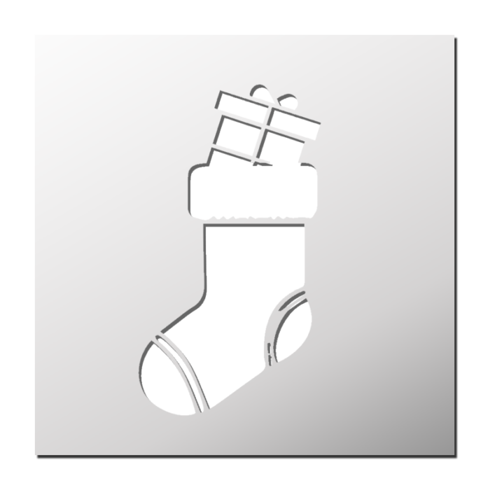 Pochoir Chaussette de Noël