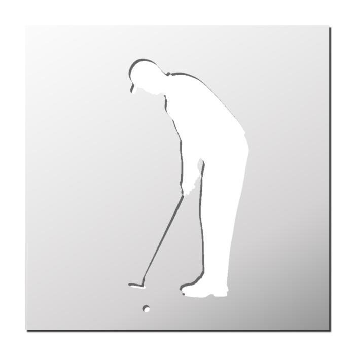 Pochoir Golfeur