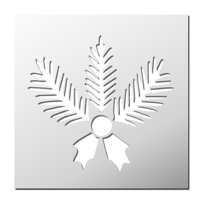 Pochoir Houx Noël