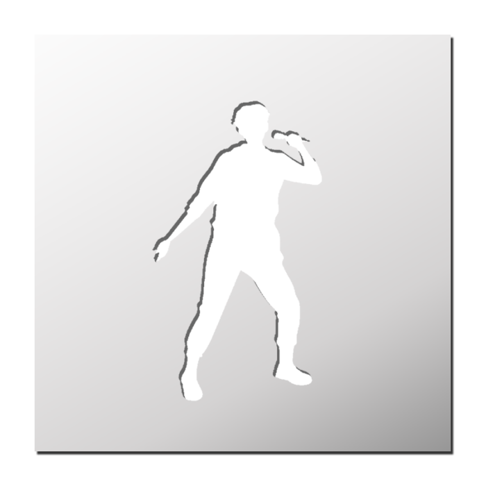 Pochoir Chanteur