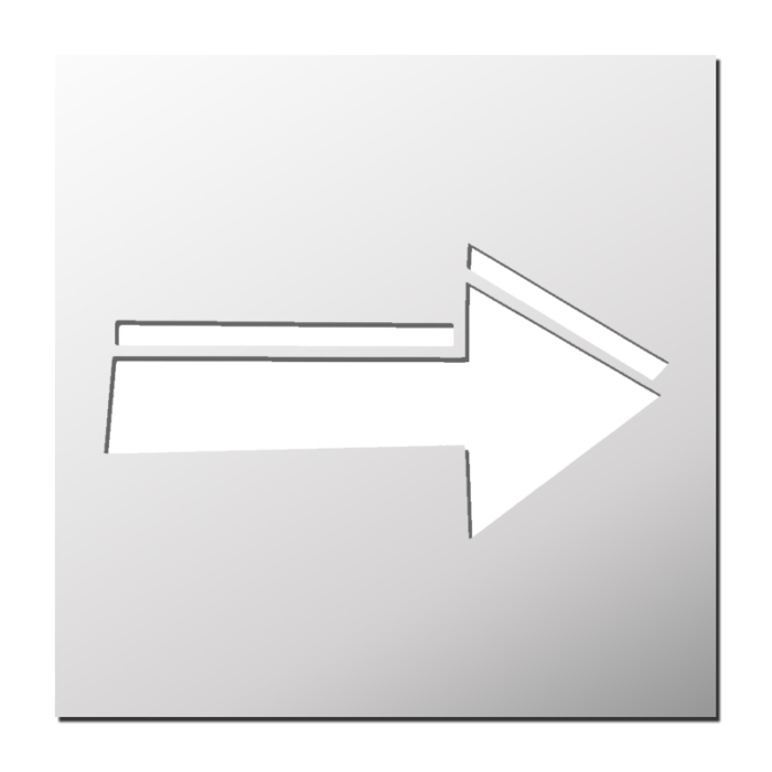 Pochoir Double Flèche