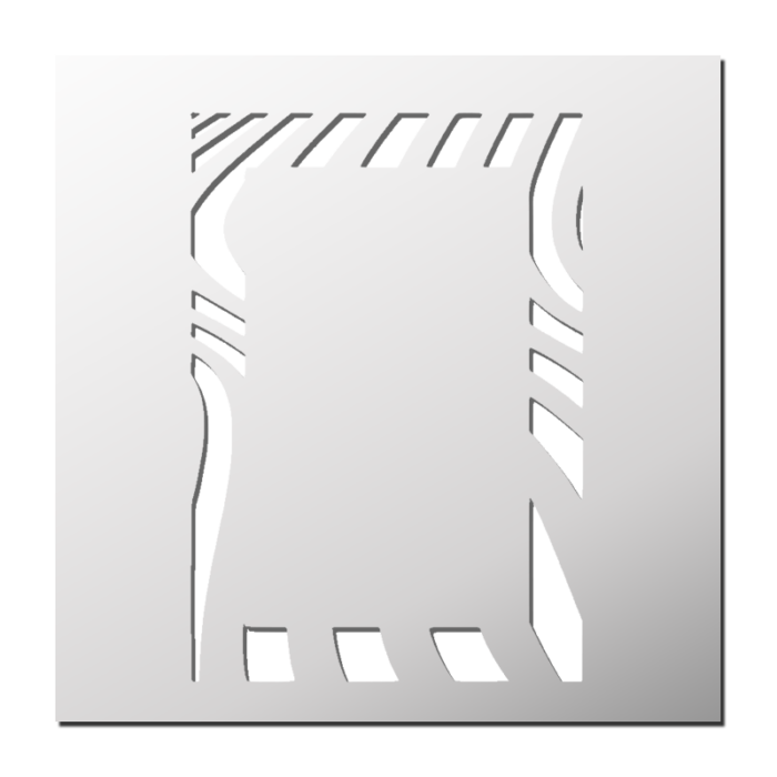 Pochoir Cadre Rectangulaire Zébré