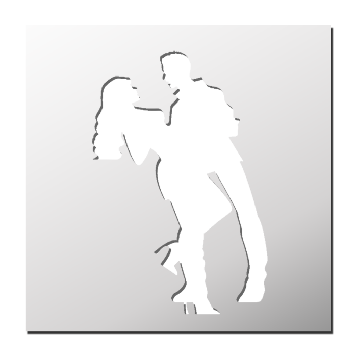 Pochoir Danse de couple