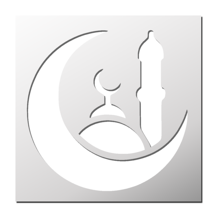 Pochoir Mosquée Croissant de Lune