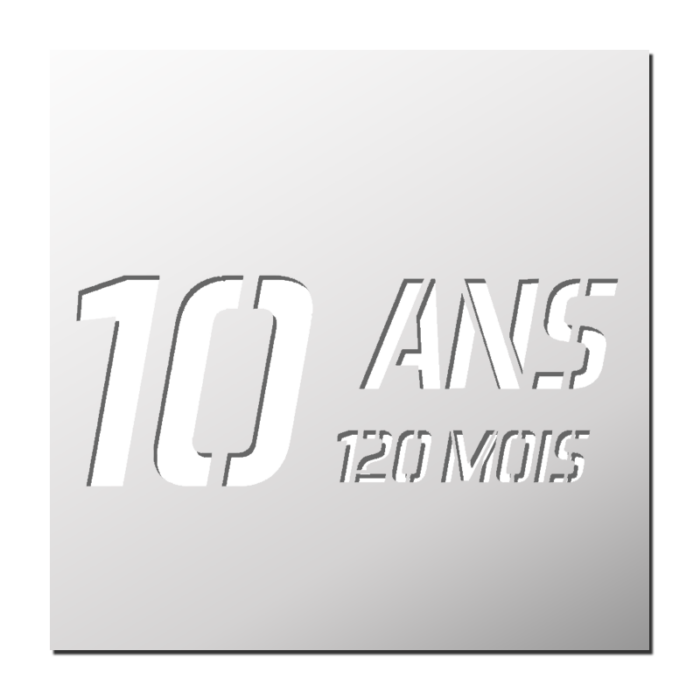 Pochoir 10 Ans