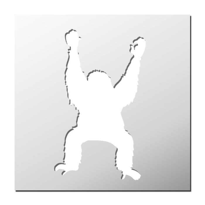 Pochoir Orang-outan