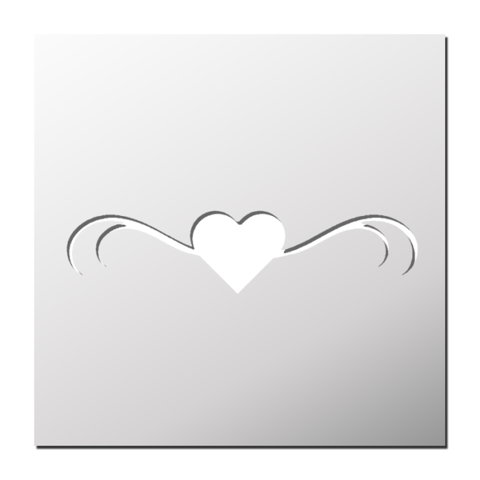 Pochoir Ornement Coeur