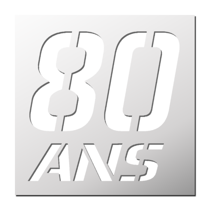 Pochoir Anniversaire 80 Ans 🎂