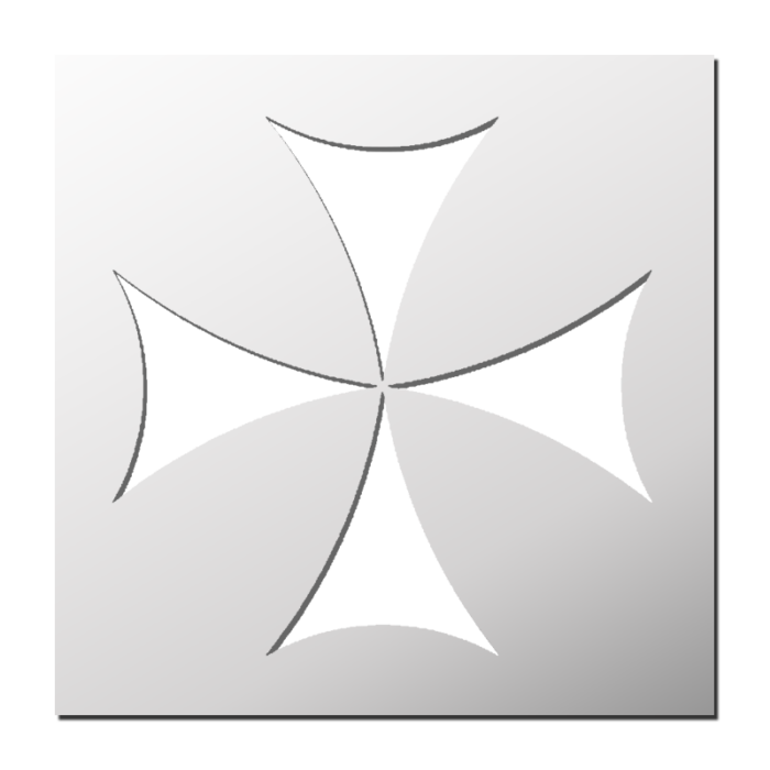 Pochoir Croix Templier