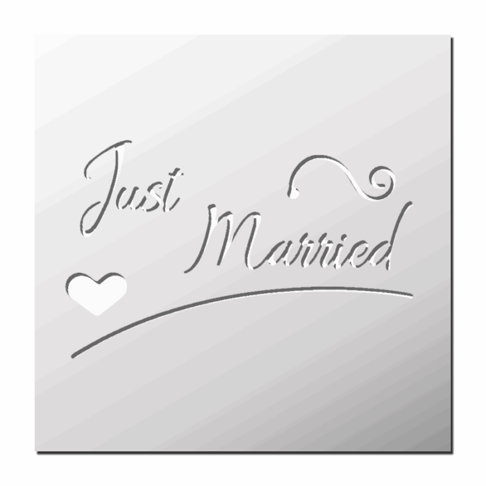 Pochoir Just Married