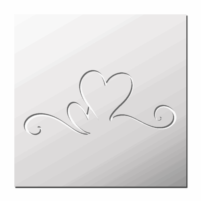 Pochoir Ornement Coeur