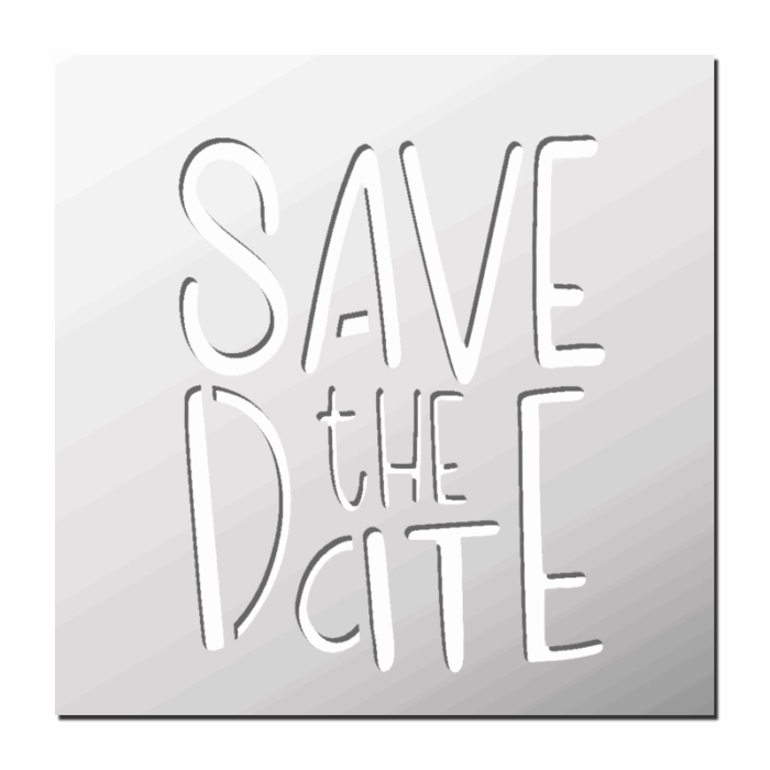 Pochoir Save the Date