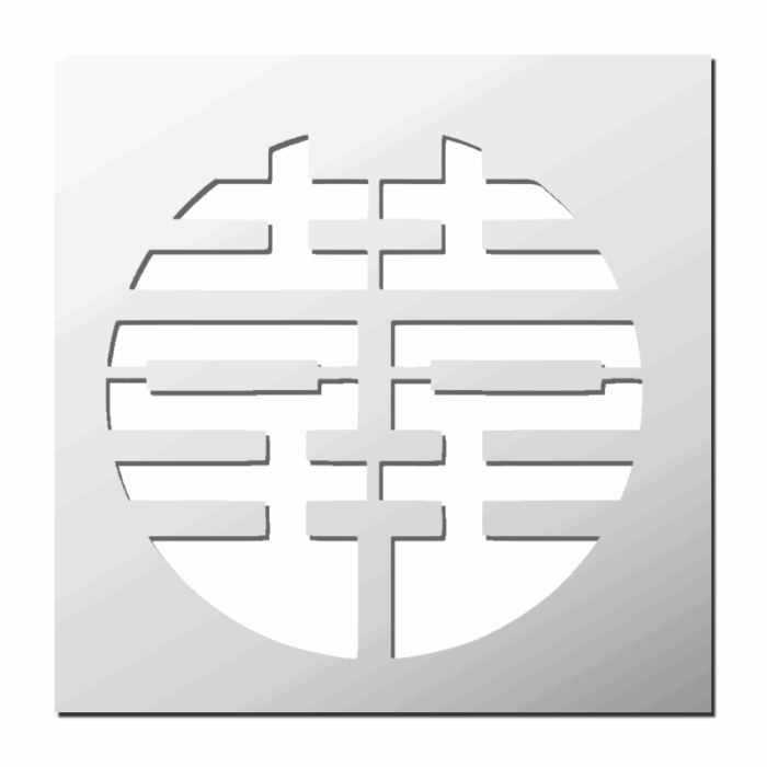 Pochoir Symbole Chinois Double Bonheur