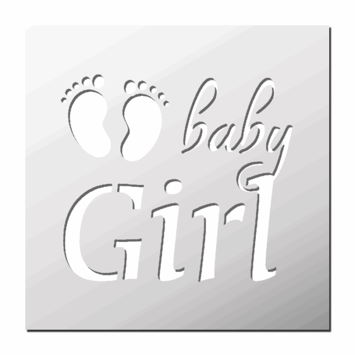 Pochoir Baby Girl