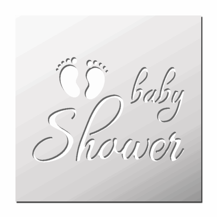 Pochoir Baby Shower