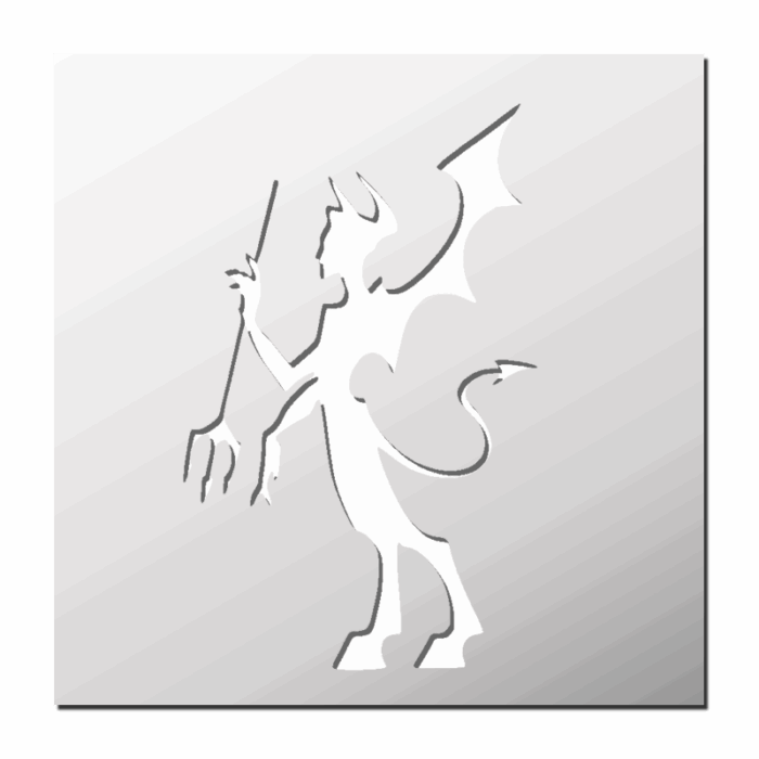 Pochoir Démon