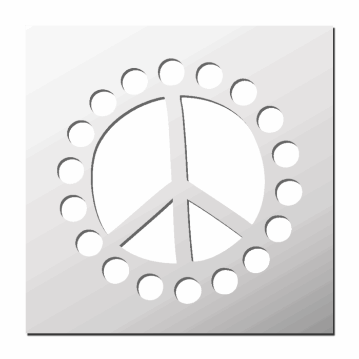 Pochoir Peace and Love