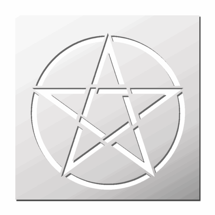 Pochoir Pentagramme