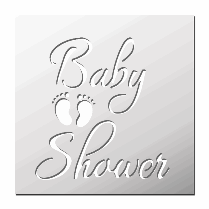 Pochoir Baby Shower