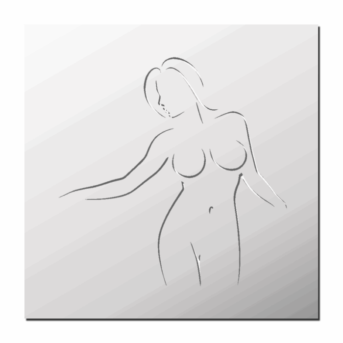 Pochoir Femme nue