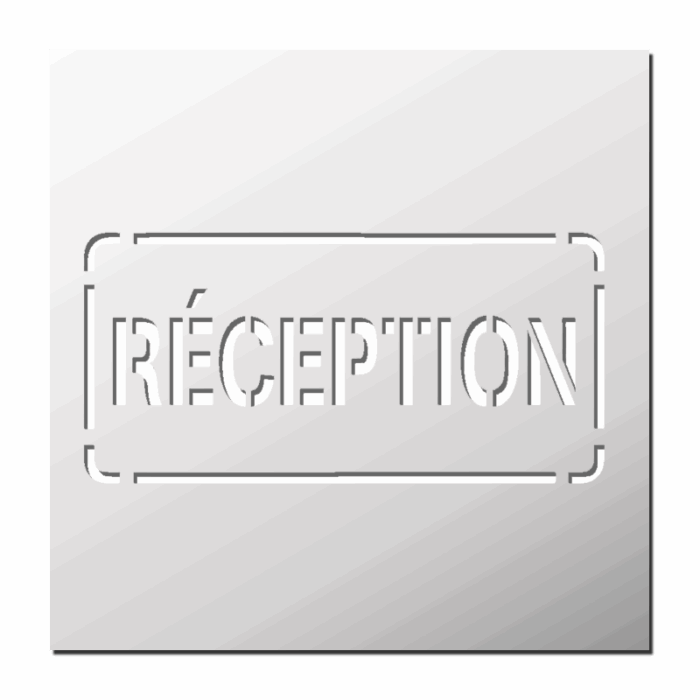Pochoir Réception