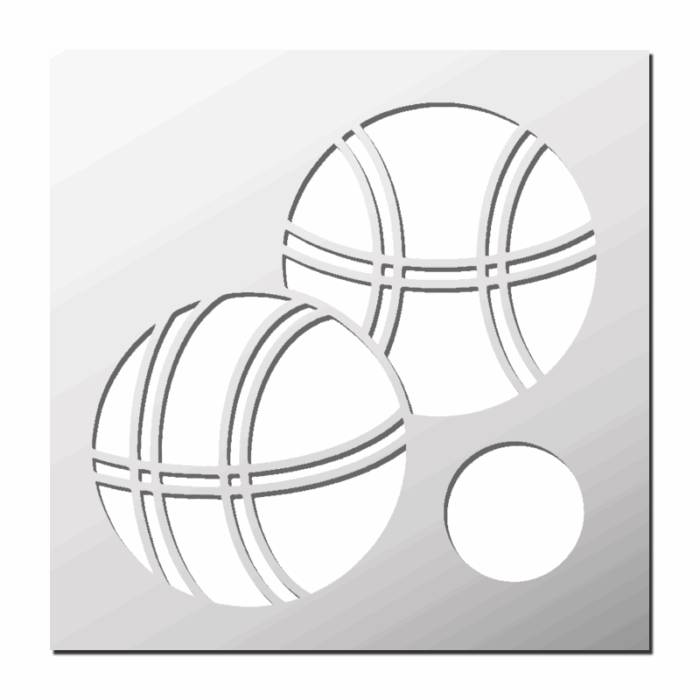 Pochoir Pétanque