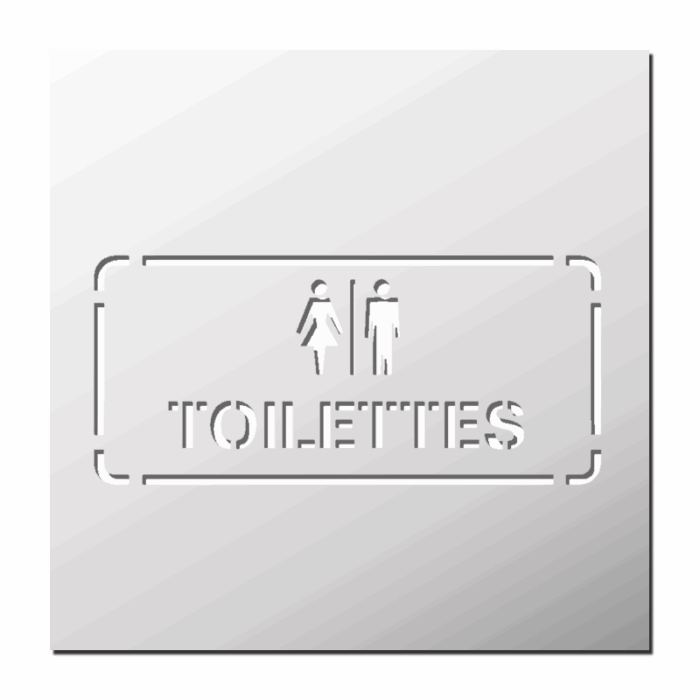 Pochoir Panneau Toilettes