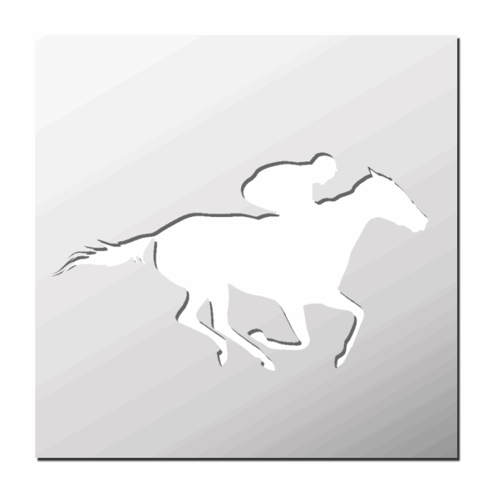 Pochoir Cheval de course