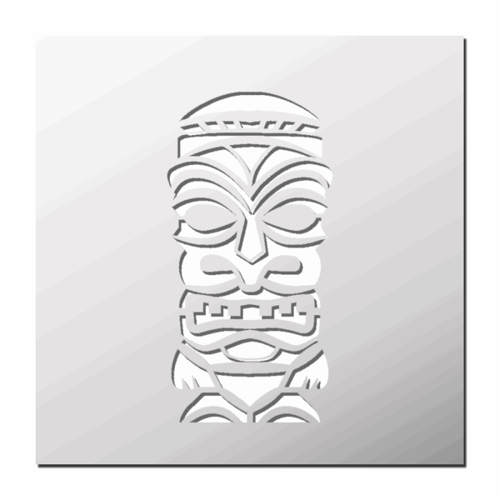 Pochoir Totem Tiki