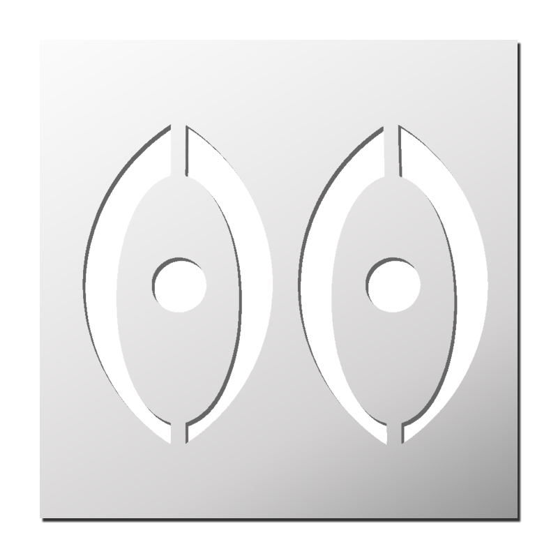 Pochoir Yeux