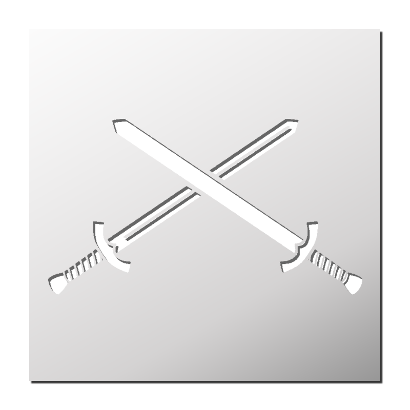 Pochoir Epées