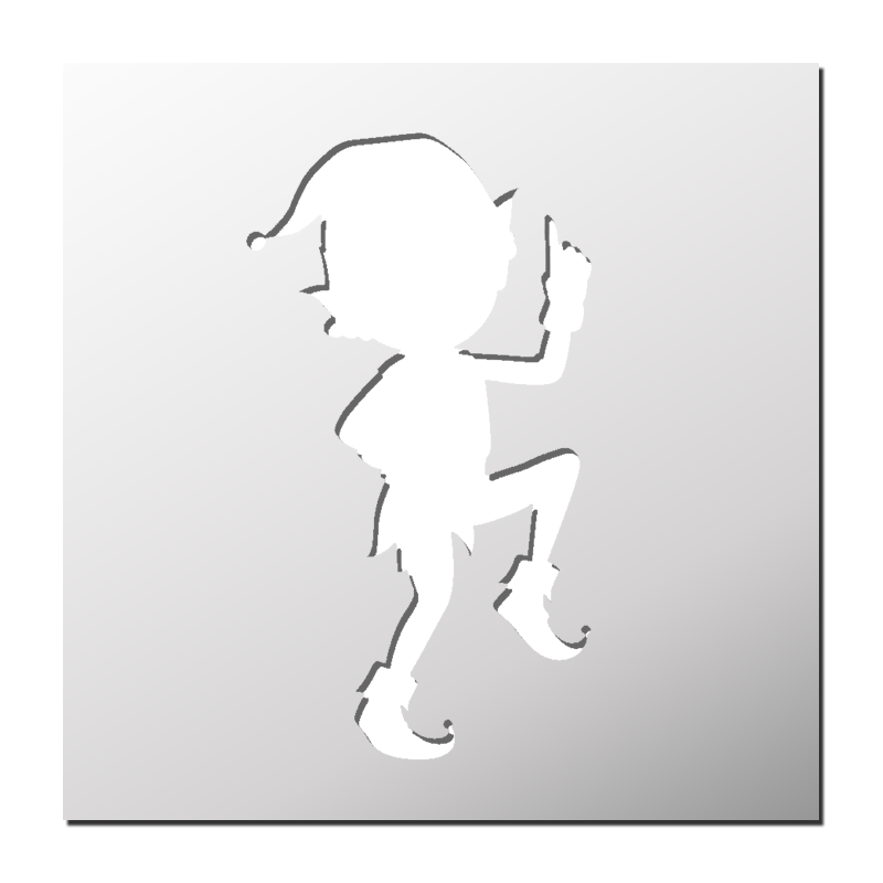 Pochoir Lutin Père Noël