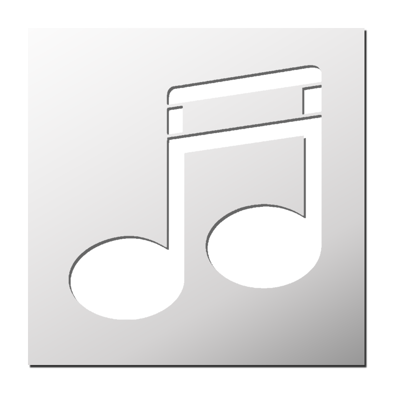 Pochoir Note de Musique