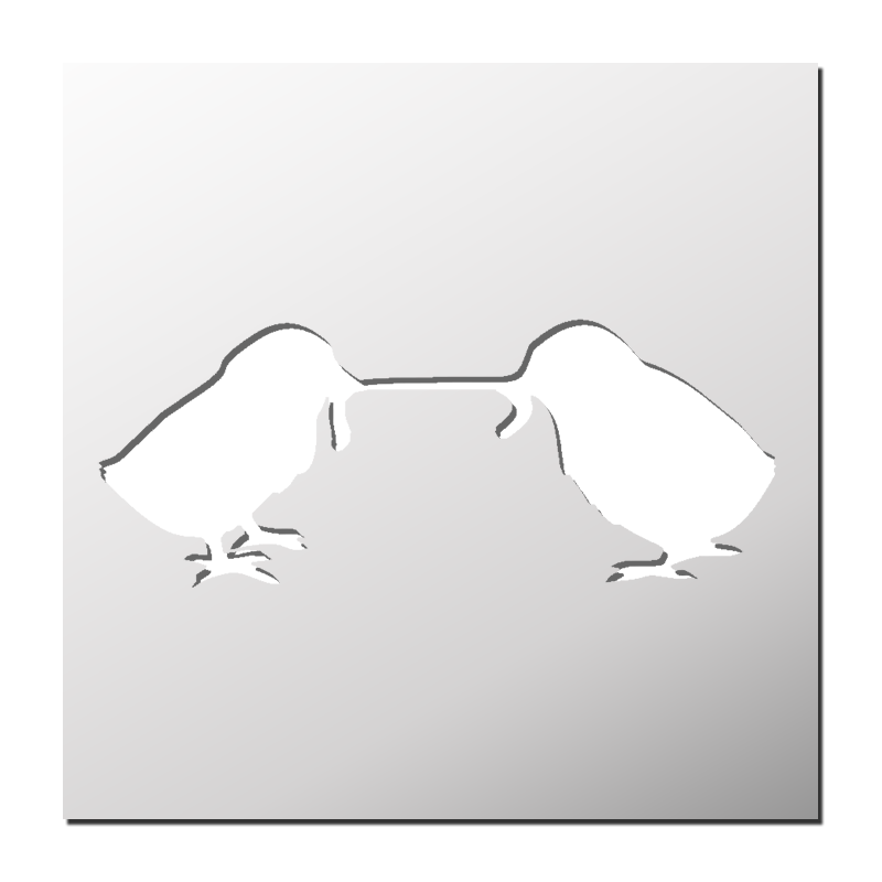 Pochoir Oisillons