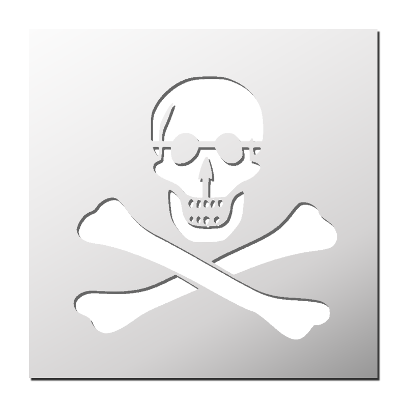 Pochoir Tête de Mort