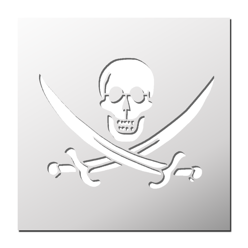 Pochoir Tête de Mort
