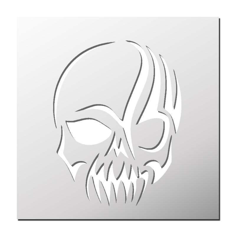 Pochoir Tête de mort