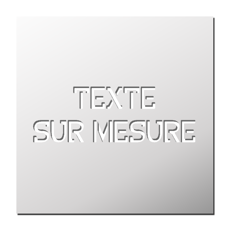 Pochoir Texte sur mesure