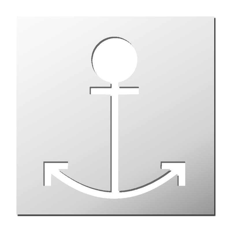 Pochoir Ancre Bateau