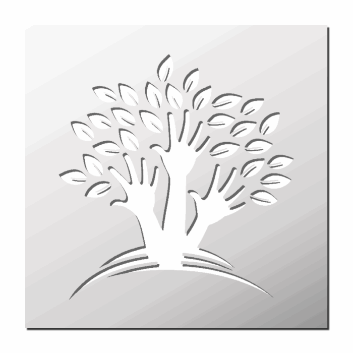 Pochoir Arbre Main
