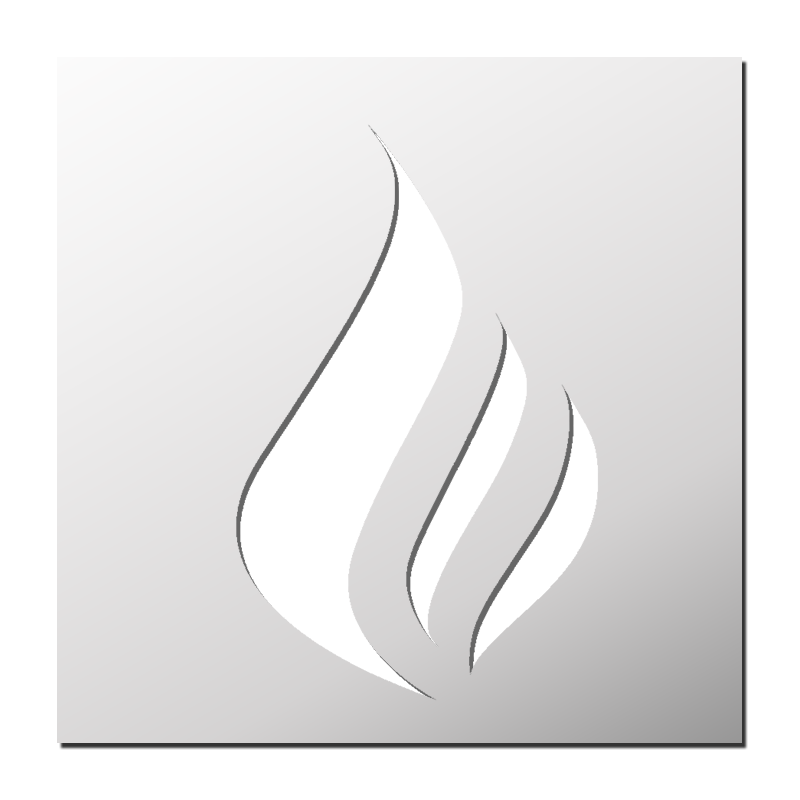 Pochoir Flamme