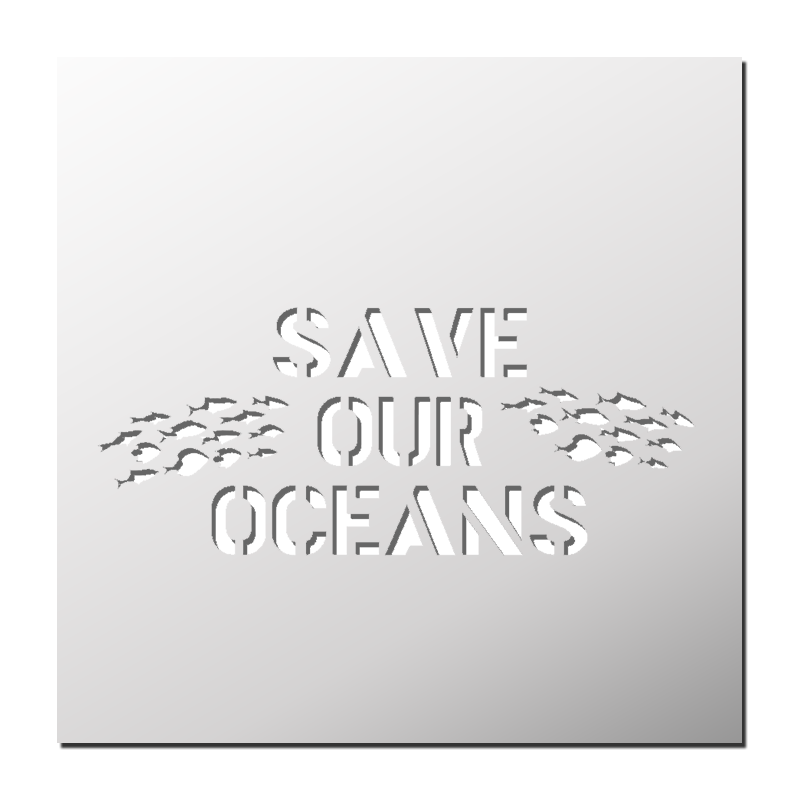 Pochoir Save Our Oceans