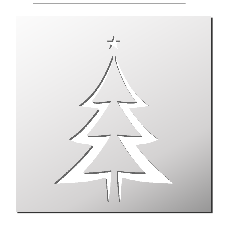 Pochoir Sapin de Noël
