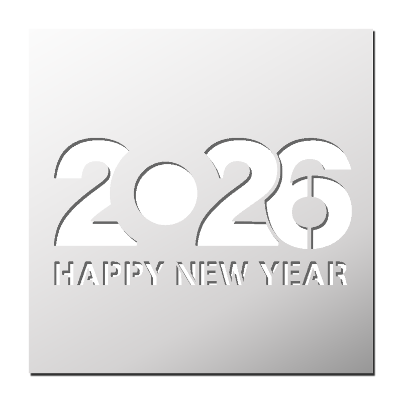 Pochoir HAPPY NEW YEAR 2026