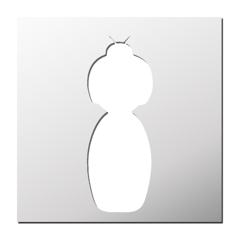 Pochoir Poupée Geisha