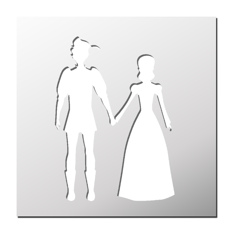 Pochoir Roméo et Juliette